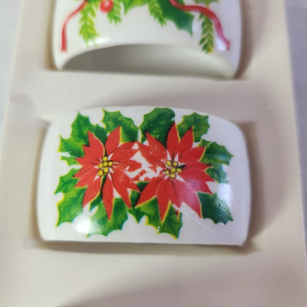 Vintage Artmark Christmas Napkin Rings
